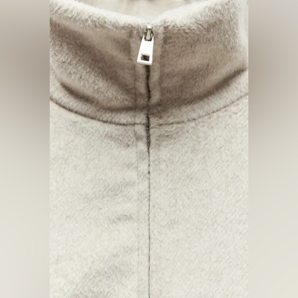 Zara NWT cream soft bomber jacket - Picture 8 of 10